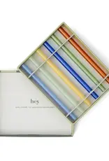 Designworks Collective Rietjes - glas -  gekleurd - Set van 6