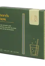 Designworks Collective Rietjes - glas -  gekleurd - Set van 6
