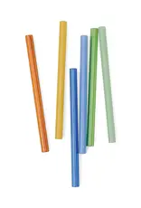 Designworks Collective Rietjes - glas -  gekleurd - Set van 6