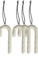 Ornament - Zuurstokken, glanzend zand (set of 4)
