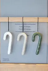 Ornament - Zuurstokken, glanzend zand (set of 4)