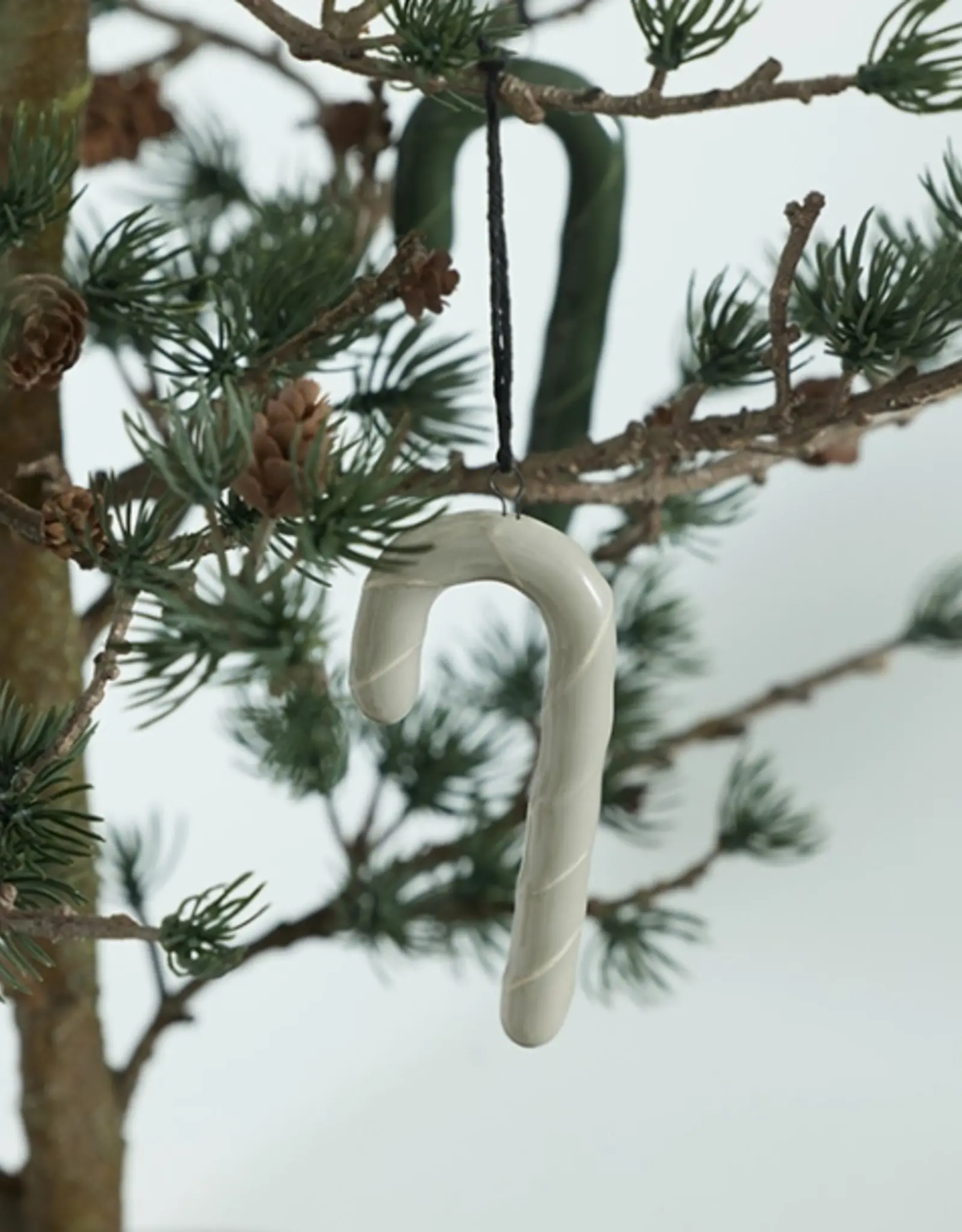 Ornament - Zuurstokken, glanzend green (set of 4)