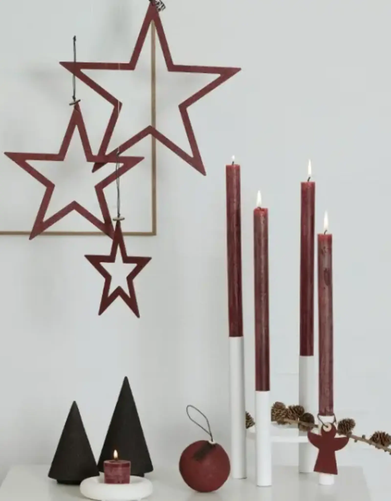 OOhh collection Kerstster - Wine L (set of 3)