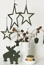 Kerstster - olijf L (set of 3)