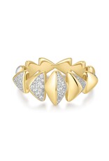 Ania Haie Ring - Two tone sparkling bold
