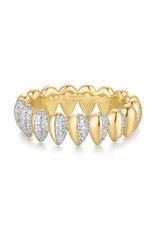 Ania Haie Ring - Two tone sparkling puffy spike
