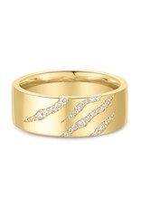 Ania Haie Ring - Gold tiger stripe band