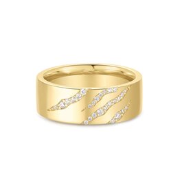 Ania Haie Ring - Gold tiger stripe band
