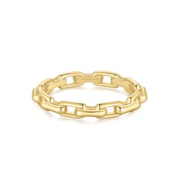 Ania Haie Ring - Gold paper clip link