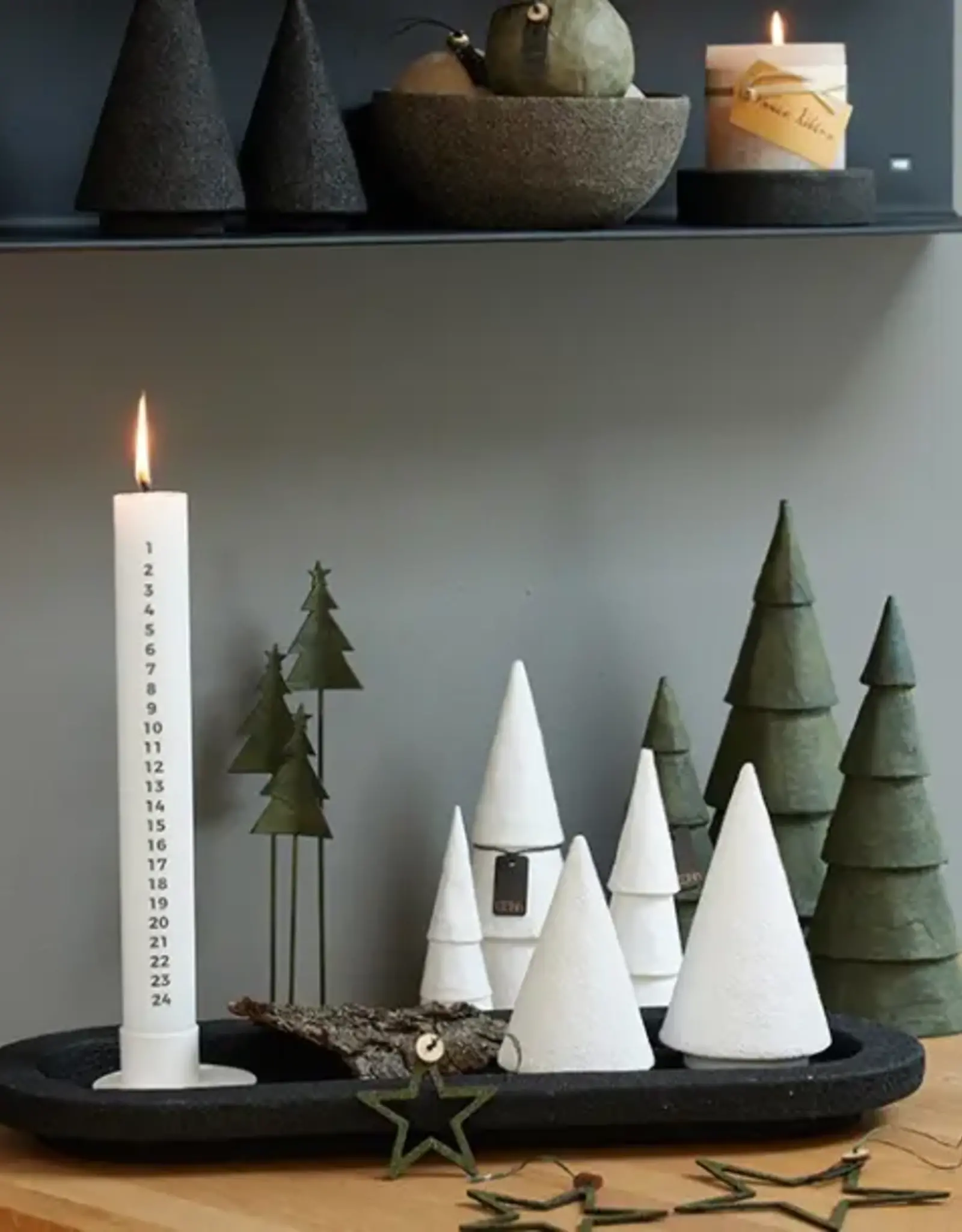 Kerstboom wit (set of 2)