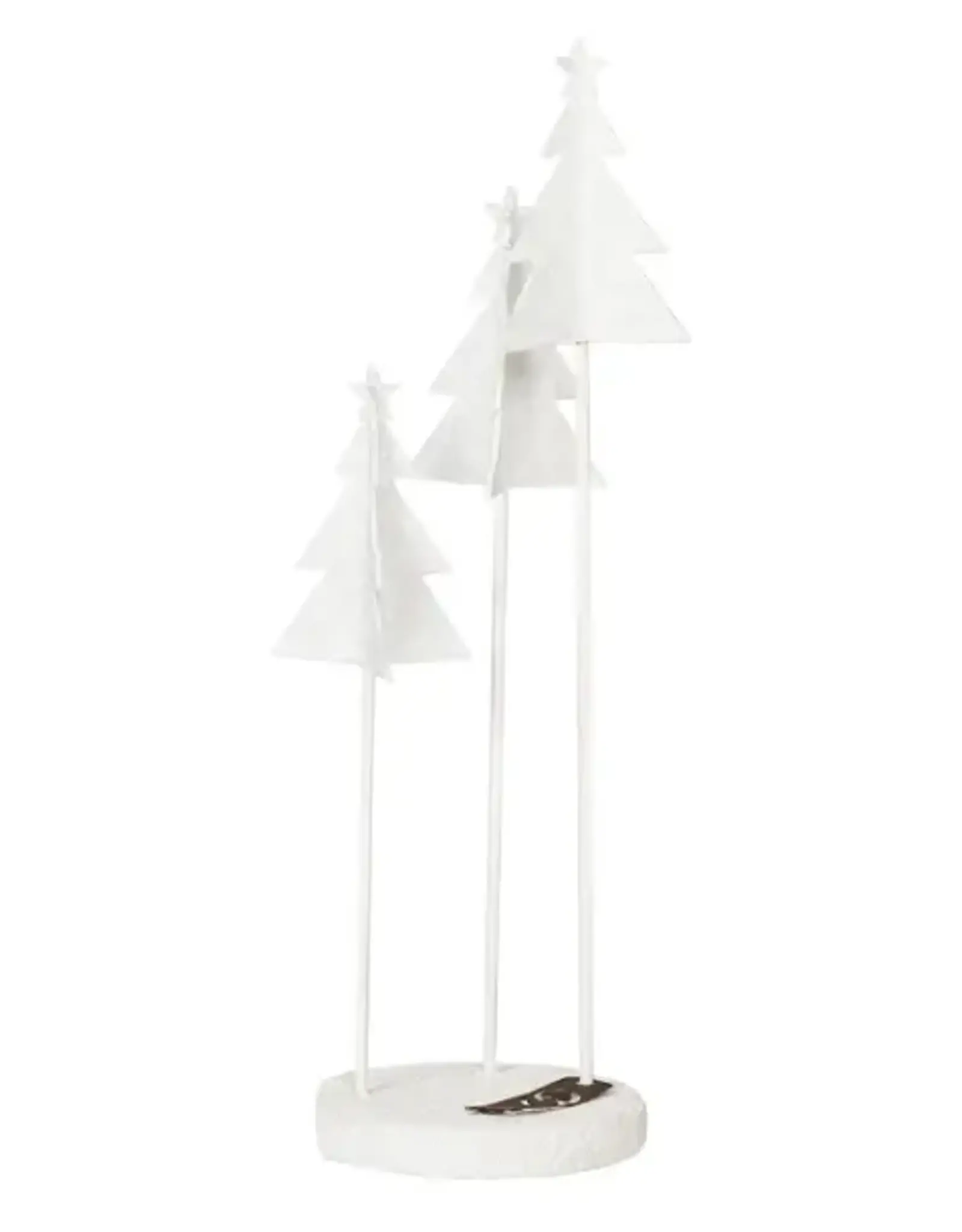 Kerstboom op staander wit