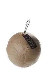Kerstbal -  6 pulpballen - naturel