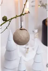 Kerstbal -  6 pulpballen - naturel