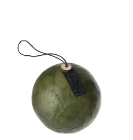 Kerstbal -  6 pulpballen - olijf