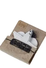 Ornament - Ster/hart/kerstboom - wit (set of 12)