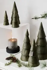 Kerstboom pulp olijf (set of 3) - Smal