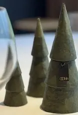 Kerstboom pulp olijf (set of 3) - Smal