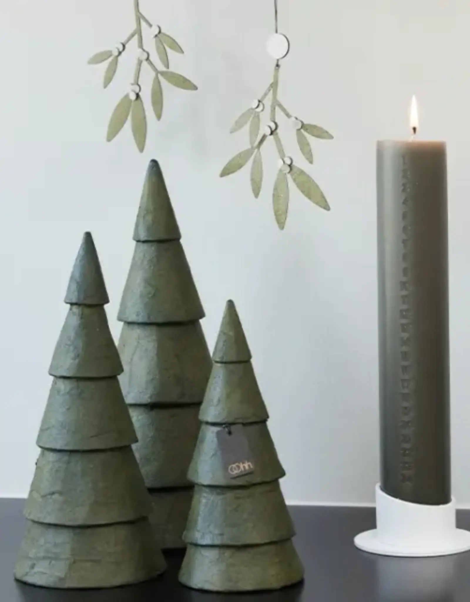 OOhh collection Kerstboom pulp olijf (set of 3) large