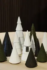 Kerstboom pulp wit (set of 3) large