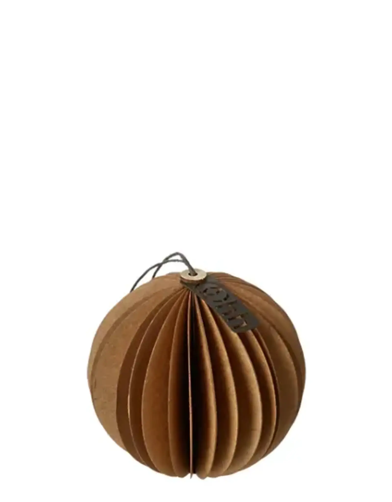 Kerstbal - papier naturel