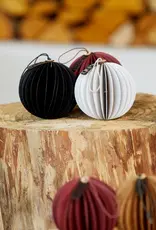 Kerstbal - papier bordeau