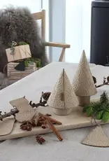 Kerstboom - zero waste - naturel (set of 2)