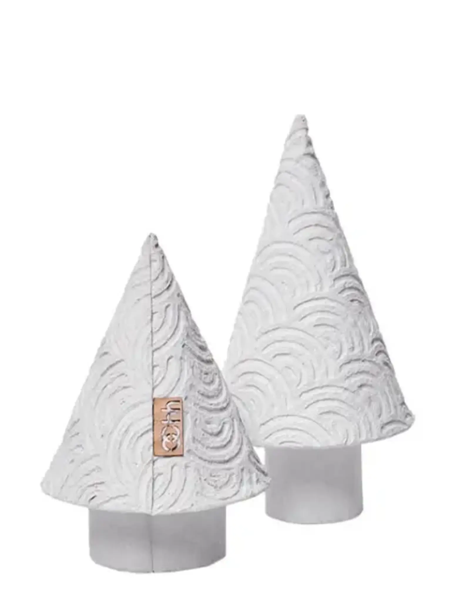 Kerstboom - zero waste - wit (set of 2)