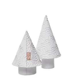 Kerstboom - zero waste - wit (set of 2)