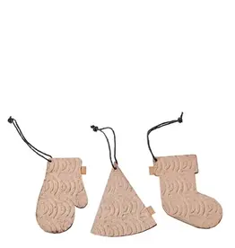 Ornament - zero waste box - naturel  (set of 12)