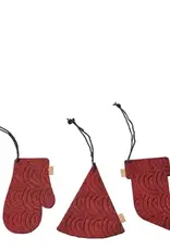Ornament - zero waste box - rood (set of 12)