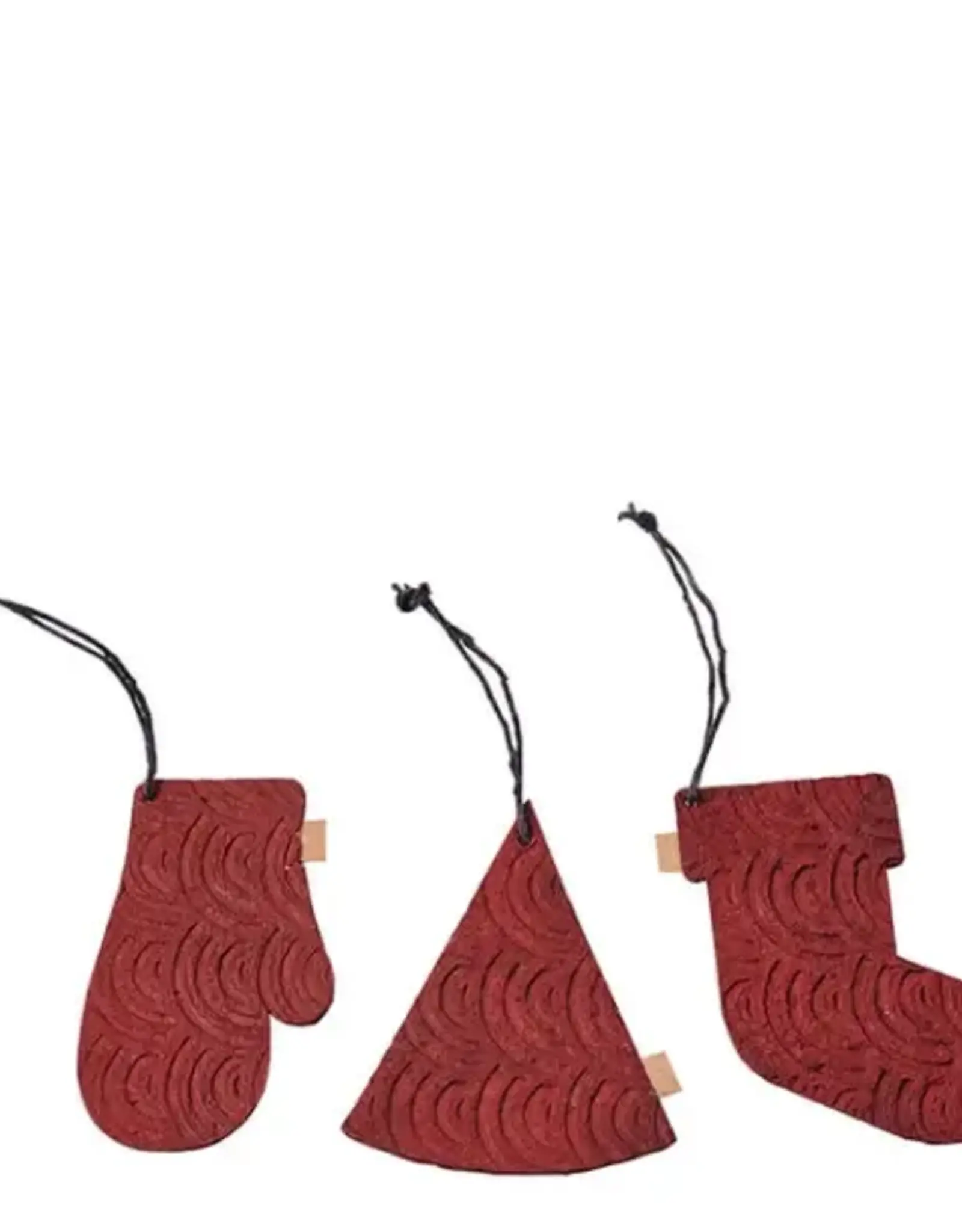 Ornament - zero waste box - rood (set of 12)