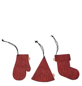 Ornament - zero waste box - rood (set of 12)