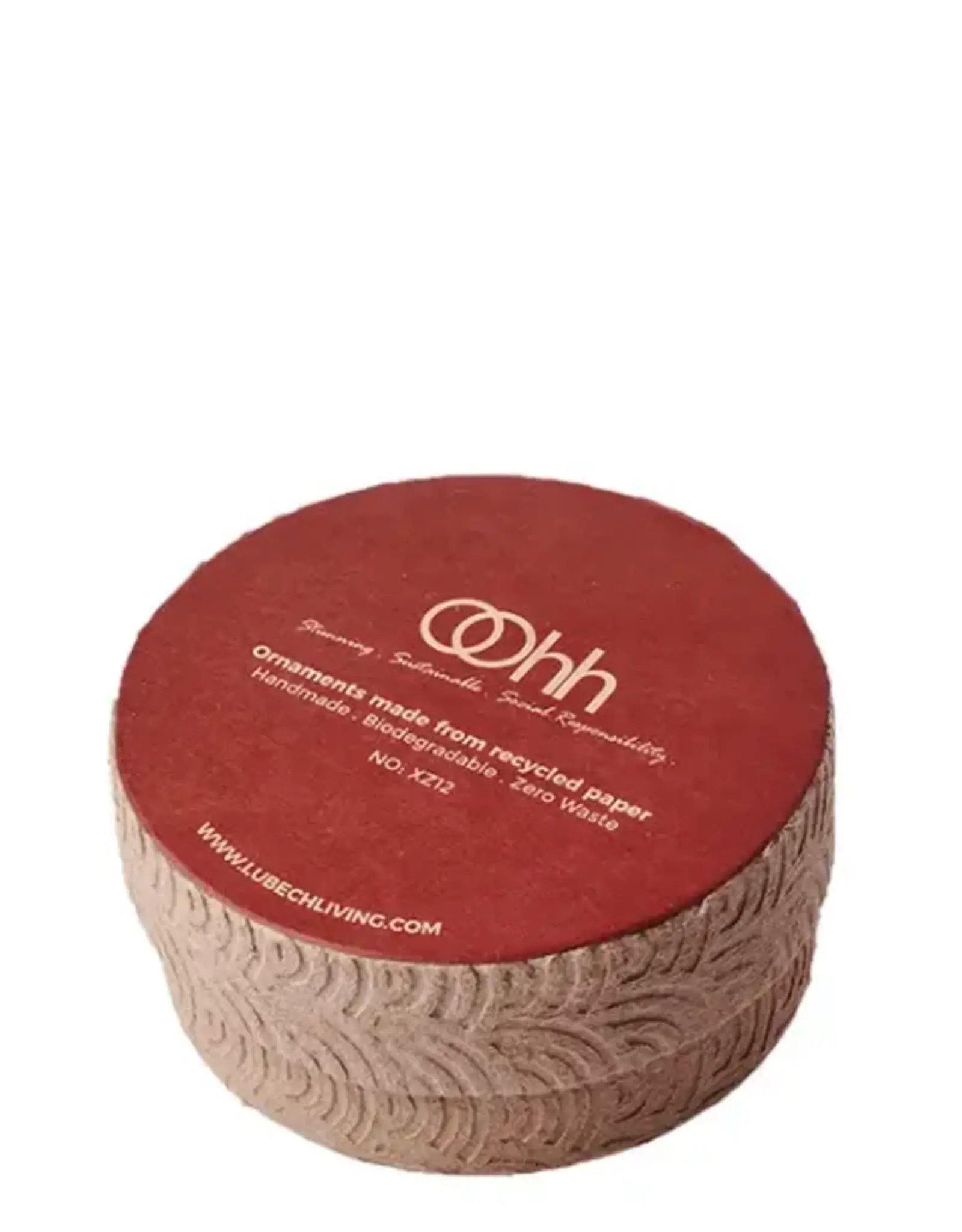 OOhh collection Ornament - zero waste box - rood (set of 12)