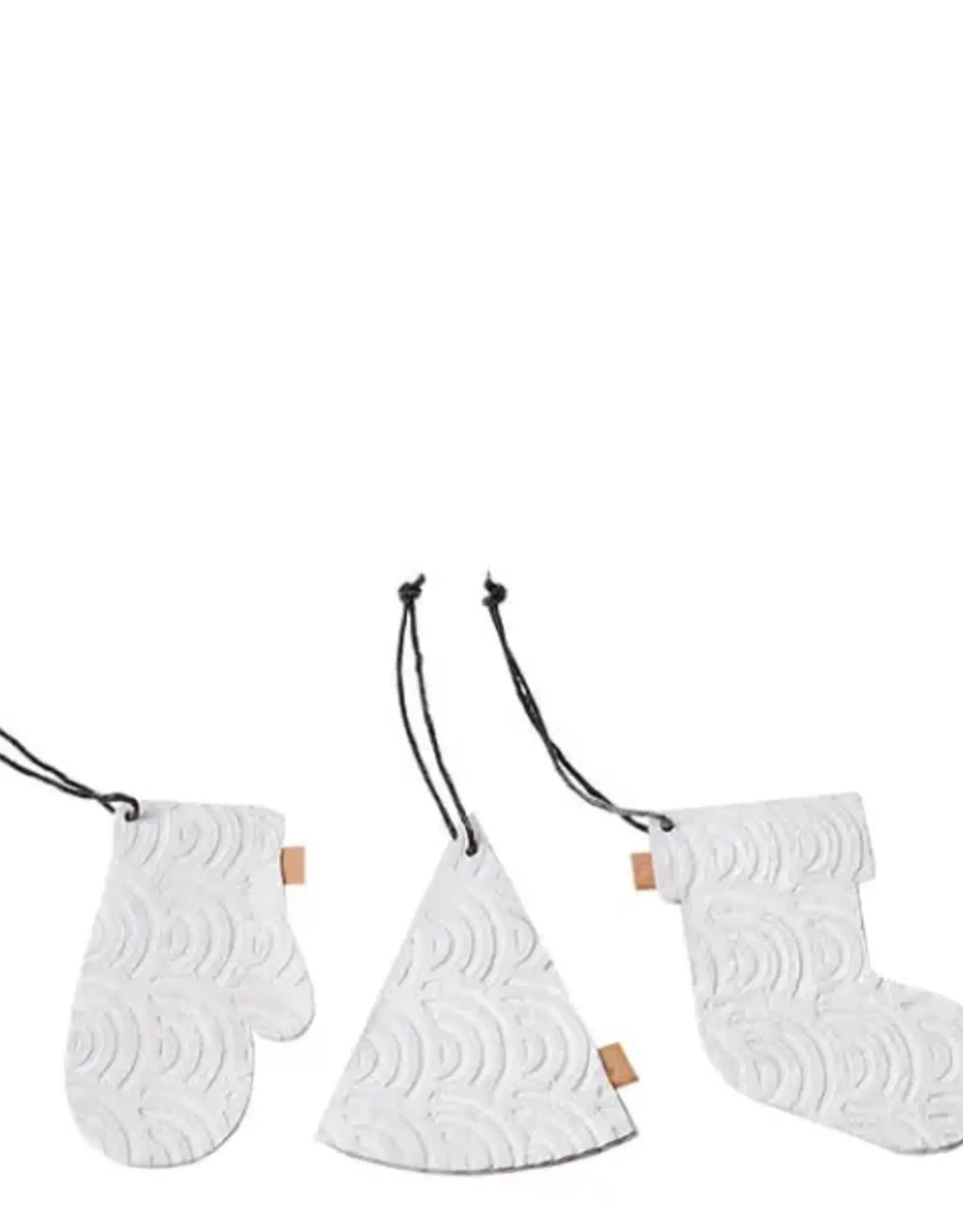 Ornament - zero waste box - wit (set of 12)