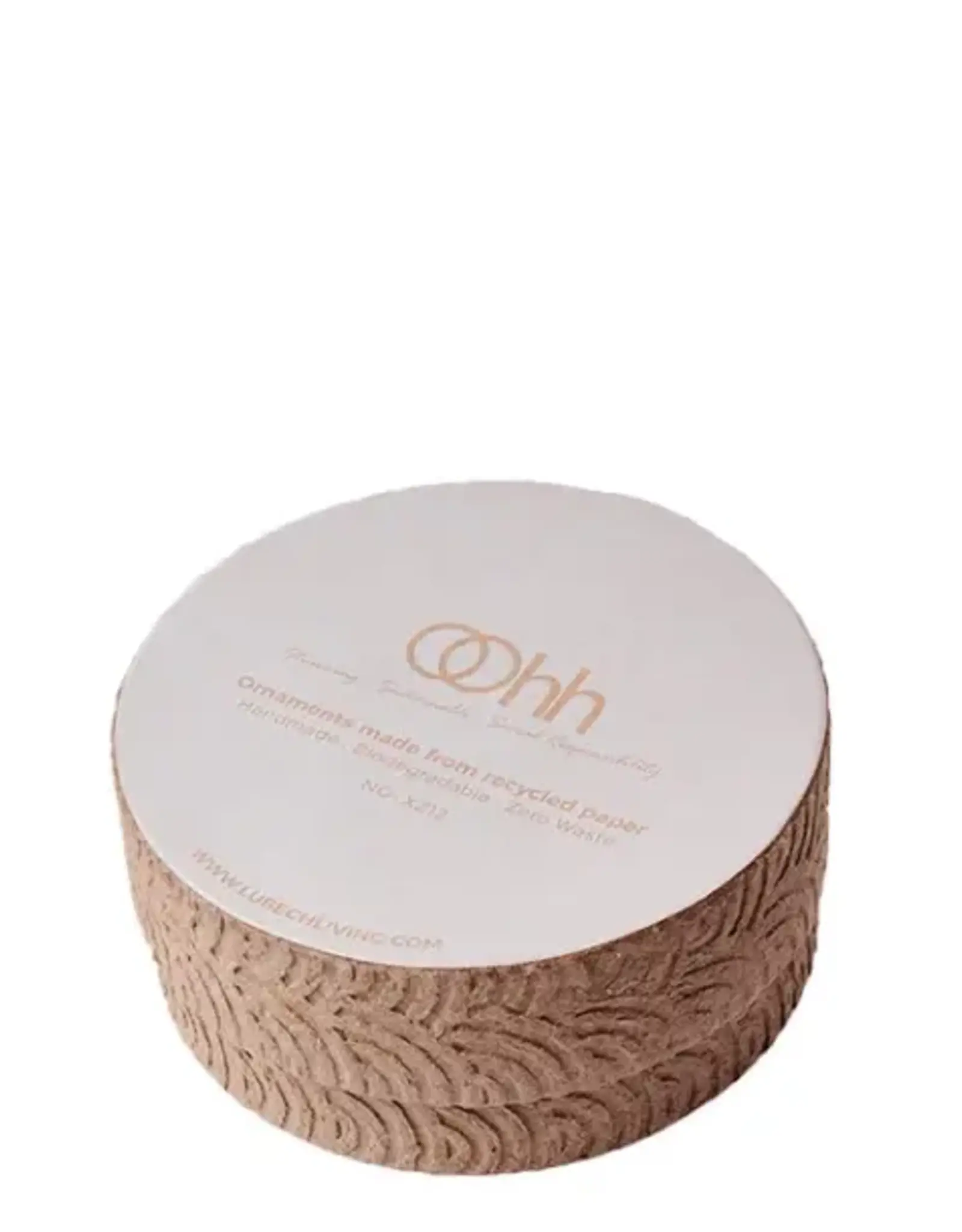 Ornament - zero waste box - wit (set of 12)