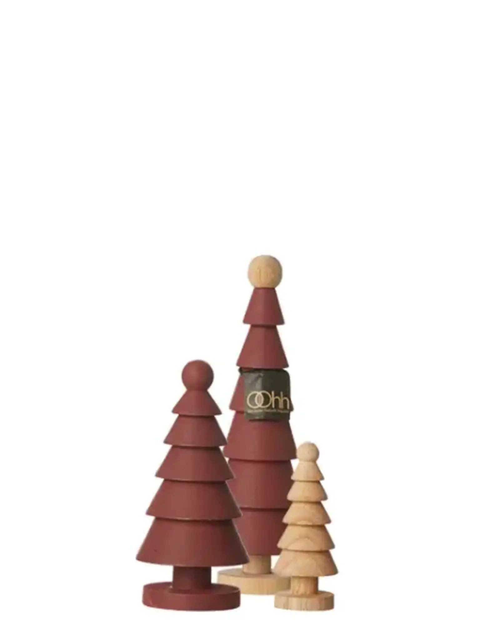 Houten kerstbomen (set of 3)