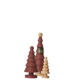 Houten kerstbomen (set of 3)
