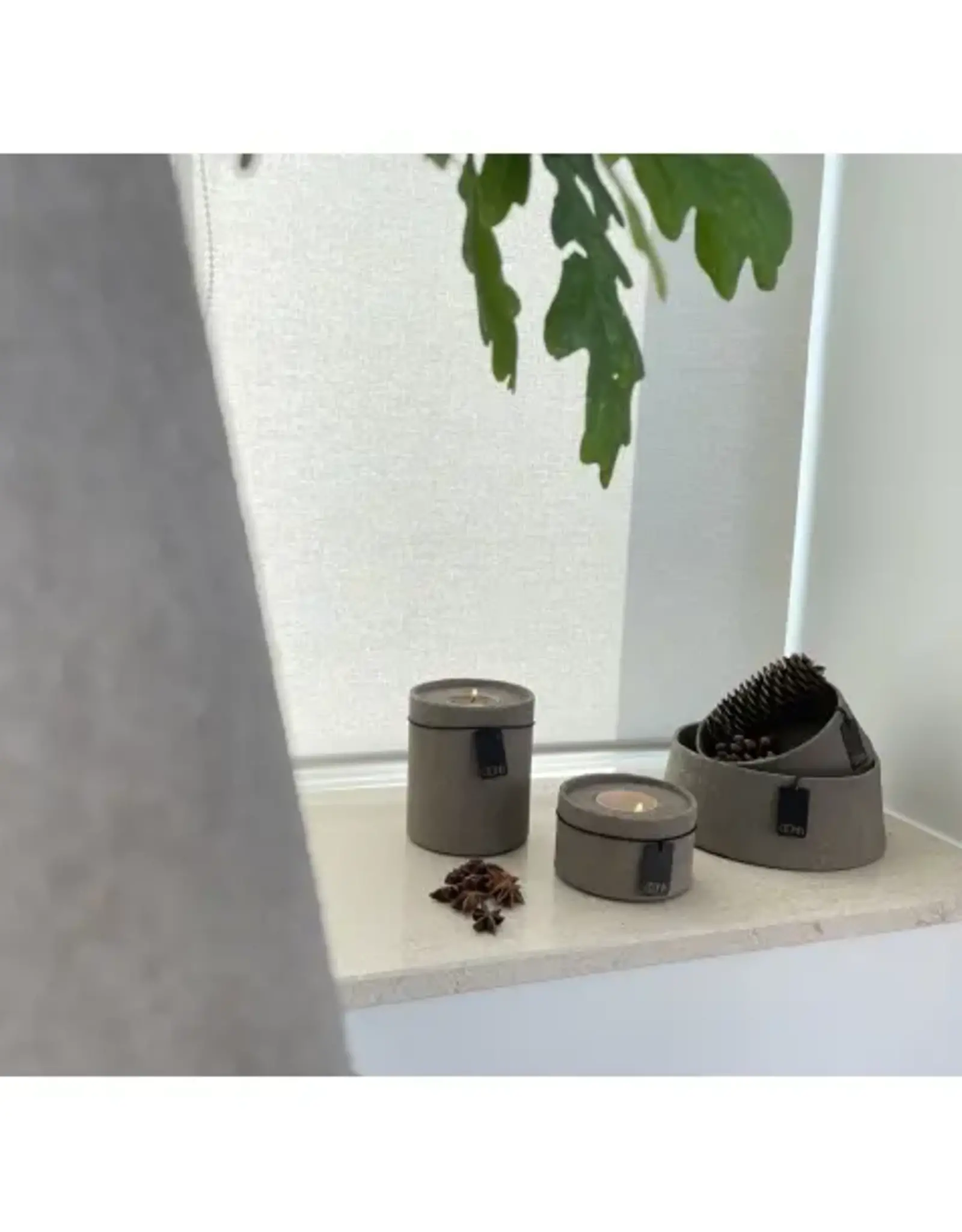 OOhh collection Theelichthouder - Dune laag - licht bruin