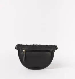 O My Bag Ray - Bum Bag - Black woven soft grain