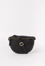 O My Bag Ray - Bum Bag - Black woven soft grain