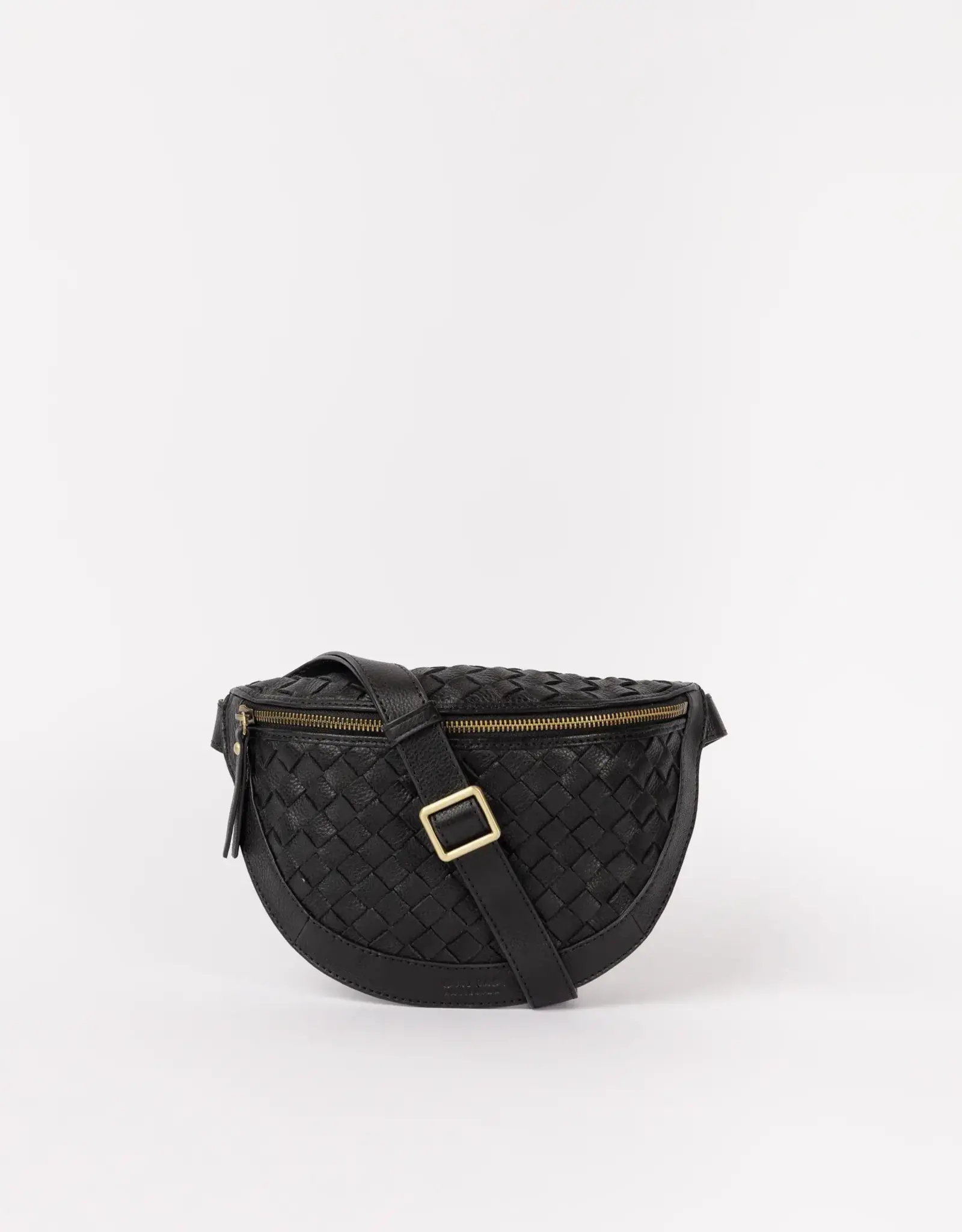 O My Bag Ray - Bum Bag - Black woven soft grain