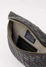 O My Bag Ray - Bum Bag - Black woven soft grain