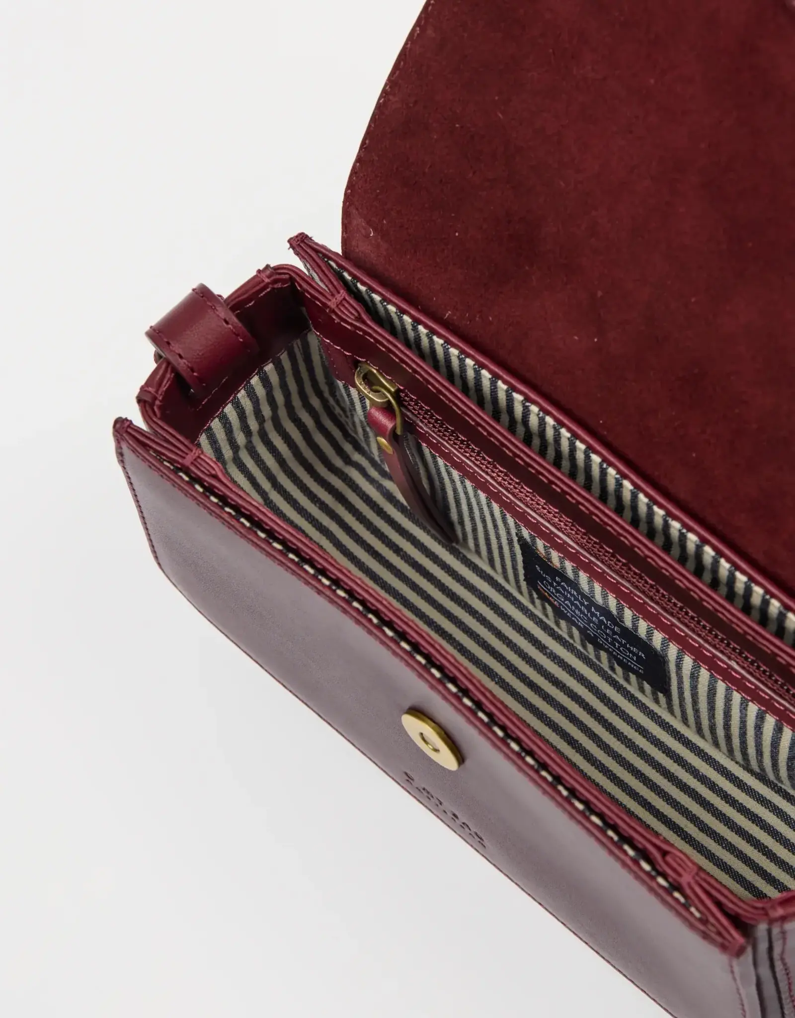 O My Bag Kendaline bag - Dark cherry classic leather