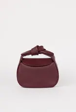 O My Bag Coco croissant bag - Dark cherry soft grain