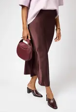 O My Bag Coco croissant bag - Dark cherry soft grain