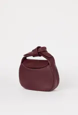 O My Bag Coco croissant bag - Dark cherry soft grain