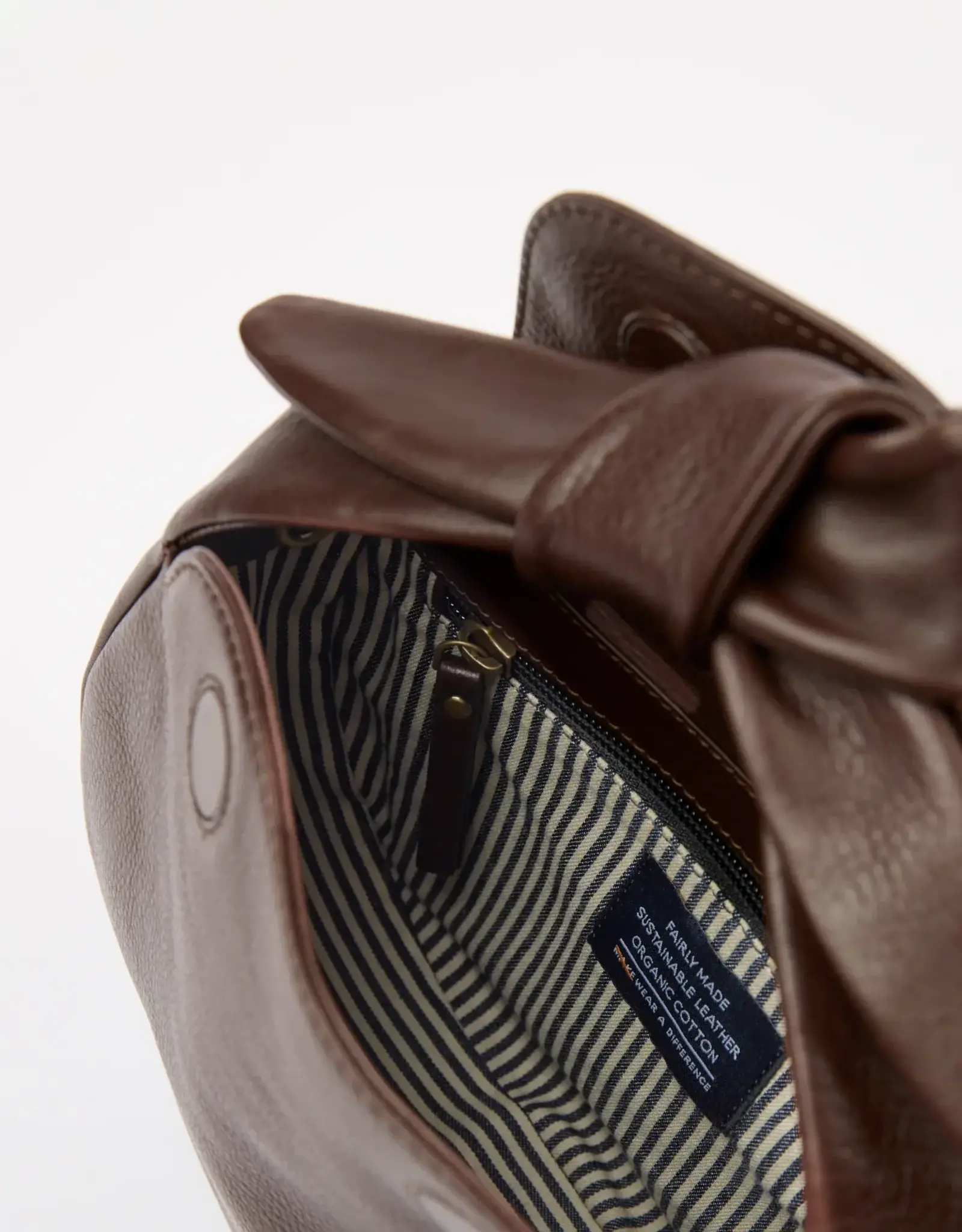 O My Bag Coco croissant bag - Chocolate soft grain