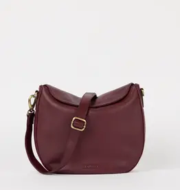 O My Bag Lana bag - dark cherry soft grain dark