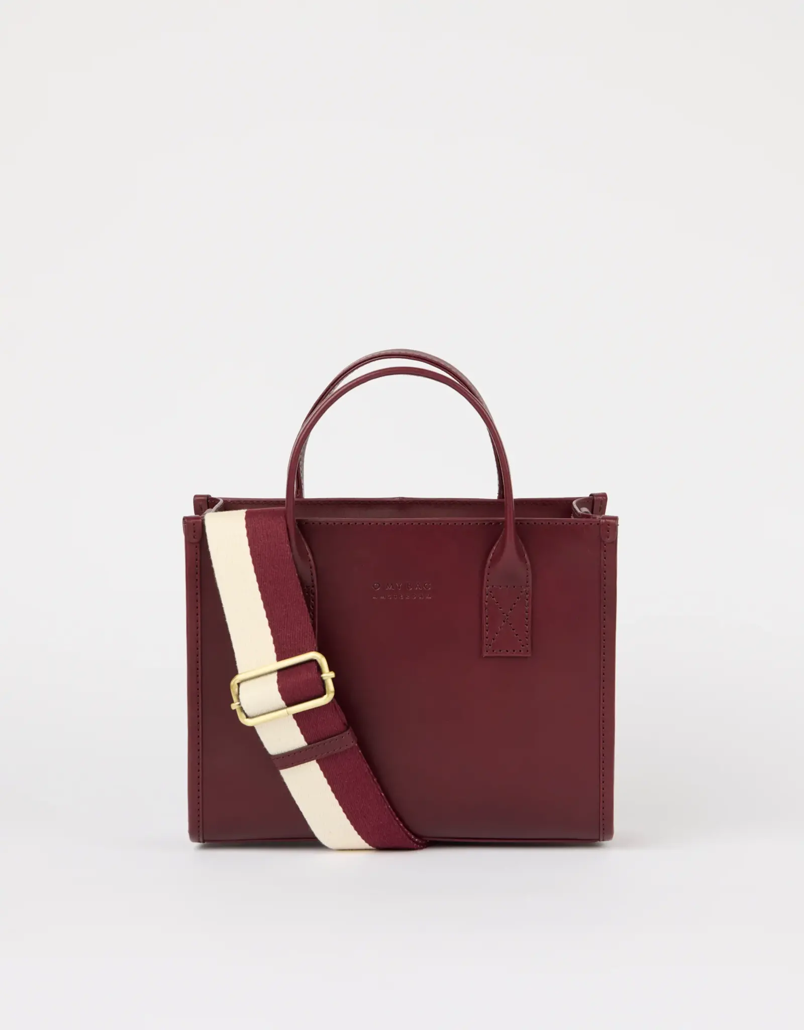 O My Bag Jackie -  Midi  Webbing Strap - Dark-cherry