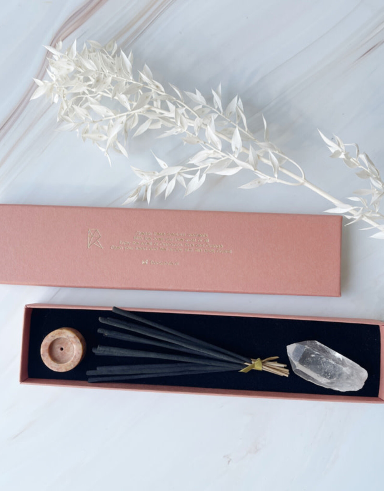 Rockstyle Giftbox - Wierook & gemetone roos